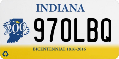IN license plate 970LBQ