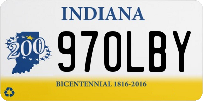 IN license plate 970LBY