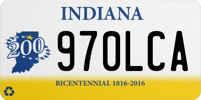 IN license plate 970LCA