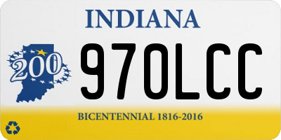 IN license plate 970LCC