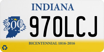 IN license plate 970LCJ