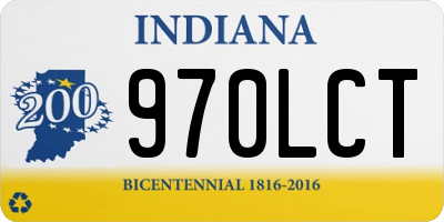 IN license plate 970LCT