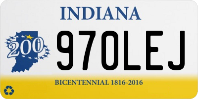 IN license plate 970LEJ