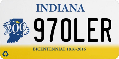 IN license plate 970LER