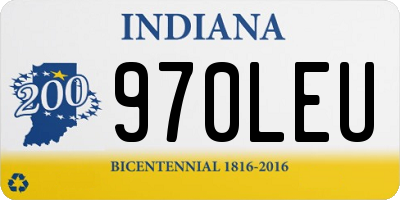 IN license plate 970LEU
