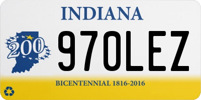 IN license plate 970LEZ