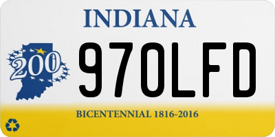 IN license plate 970LFD