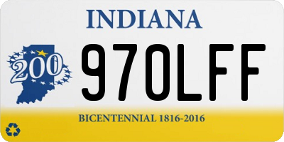 IN license plate 970LFF
