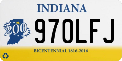 IN license plate 970LFJ