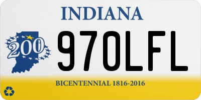 IN license plate 970LFL