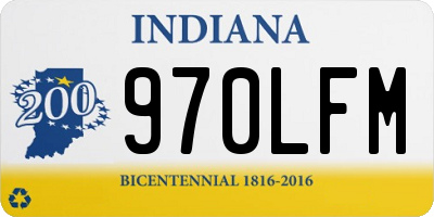 IN license plate 970LFM