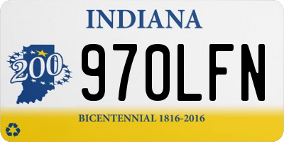 IN license plate 970LFN