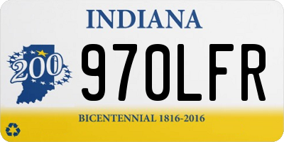 IN license plate 970LFR