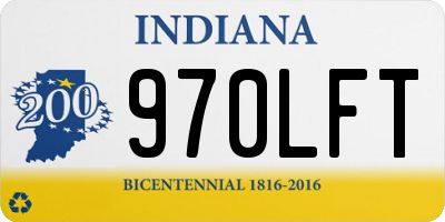 IN license plate 970LFT