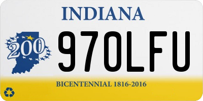 IN license plate 970LFU