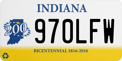 IN license plate 970LFW