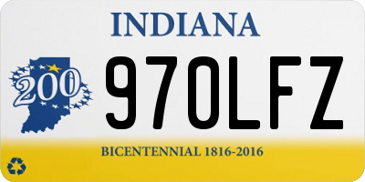 IN license plate 970LFZ