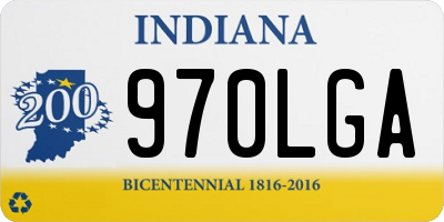 IN license plate 970LGA