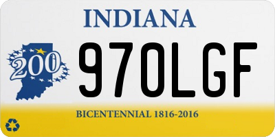 IN license plate 970LGF
