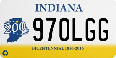 IN license plate 970LGG