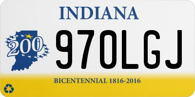 IN license plate 970LGJ
