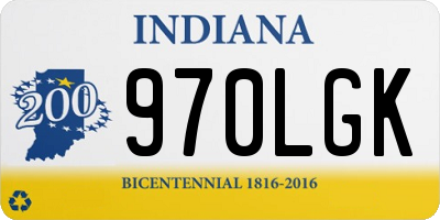 IN license plate 970LGK