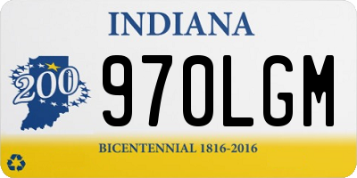 IN license plate 970LGM
