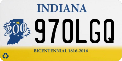 IN license plate 970LGQ