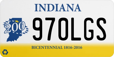 IN license plate 970LGS