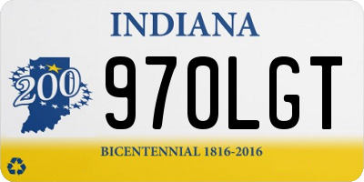 IN license plate 970LGT