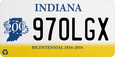 IN license plate 970LGX