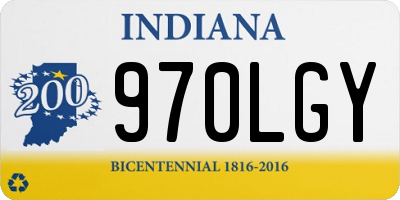 IN license plate 970LGY