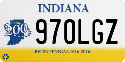 IN license plate 970LGZ