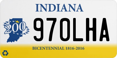 IN license plate 970LHA