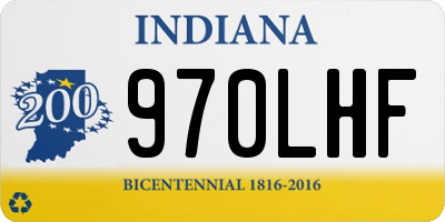 IN license plate 970LHF