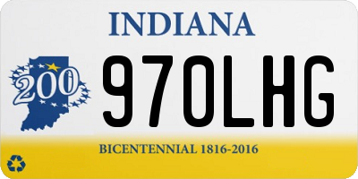 IN license plate 970LHG