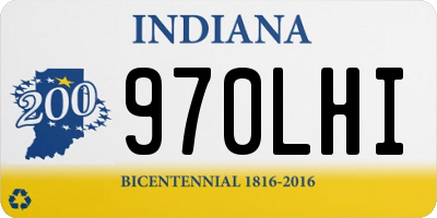 IN license plate 970LHI