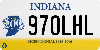 IN license plate 970LHL