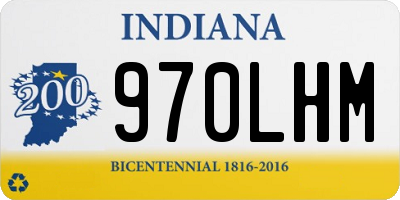 IN license plate 970LHM