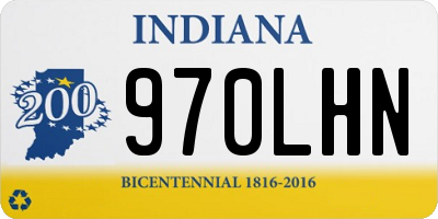 IN license plate 970LHN