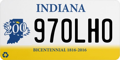 IN license plate 970LHO