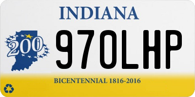 IN license plate 970LHP