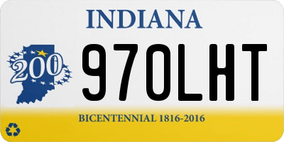 IN license plate 970LHT