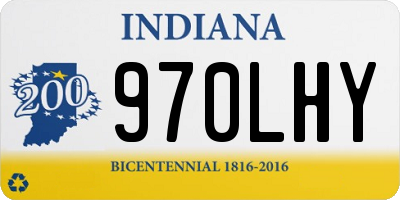 IN license plate 970LHY