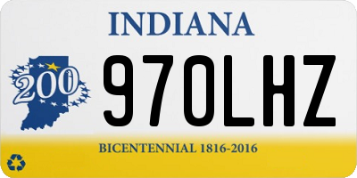 IN license plate 970LHZ