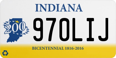 IN license plate 970LIJ