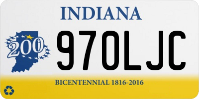 IN license plate 970LJC