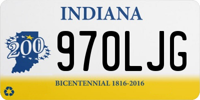 IN license plate 970LJG