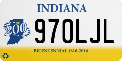 IN license plate 970LJL