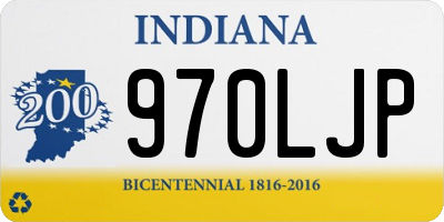 IN license plate 970LJP